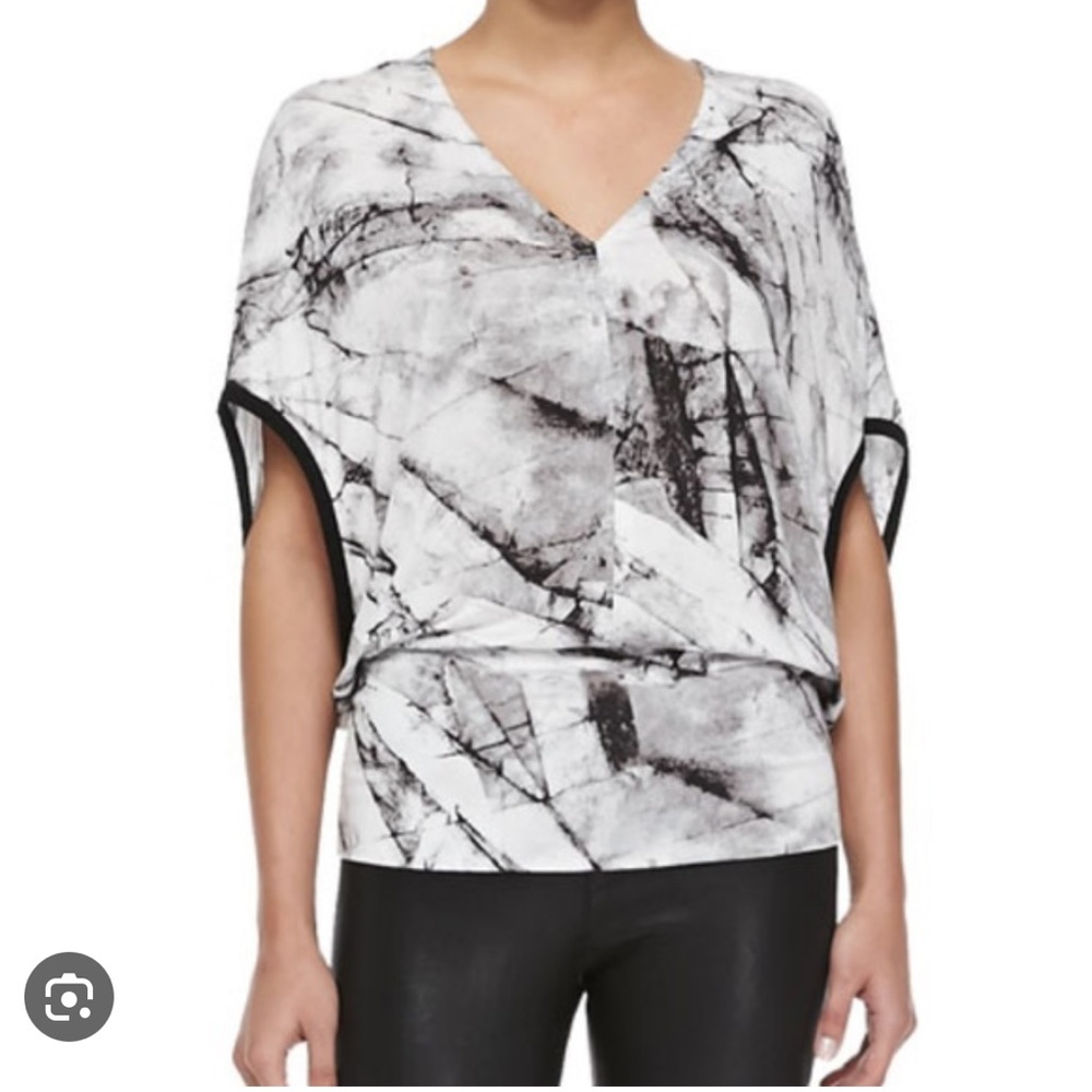 Helmut Lang Terrene Marbled Blouse size Large, perfect condition R.$ 395